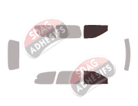 Gabarit vitrage - kit vitres avant - Toyota Sienna (1) 5 portes (1998 - 2003)