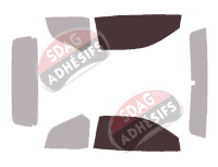 Gabarit vitrage - kit vitres avant - Aston Martin DB7 (1) Open Top Cabriolet 2 portes (1993 - 2004)