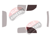 Gabarit vitrage - kit vitres avant - Toyota Tundra (1) Quad Cab Pick-up 4 portes (2000 - 2008)