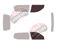 Gabarit vitrage - kit vitres avant - Toyota Land Cruiser (11) 3 portes (2003 - 2009) Gabarit vitrage - kit vitres avant - Toyota Land Cruiser (11) 3 portes (2003 - 2009)