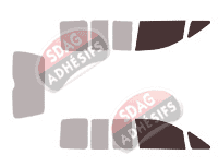Gabarit vitrage - kit vitres avant - Volkswagen Caddy (4) 5 portes (2016 - 2020)
