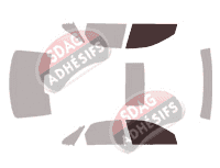 Gabarit vitrage - kit vitres avant - Volvo S80 Berline 4 portes (1998 - 2006)