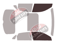 Gabarit vitrage - kit vitres avant - Audi Q3 (2) Sportback 5 portes (depuis 2020)