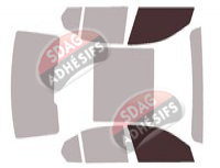 Gabarit vitrage - kit vitres avant - Bmw i5 (1) Berline 4 portes (depuis 2023)