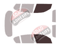 Gabarit vitrage - kit vitres avant - Bmw Serie 1 (2) 5 portes (2011 - 2017)