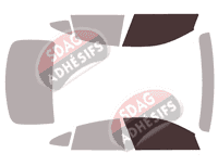 Gabarit vitrage - kit vitres avant - Bmw Serie 2 (2) Gran Coupé Berline 4 portes (depuis 2020)