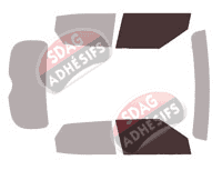 Gabarit vitrage - kit vitres avant - Chevrolet Trailblazer (3) 5 portes (depuis 2020)