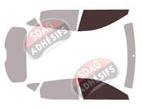 Gabarit vitrage - kit vitres avant - Cupra Formentor (1) 5 portes (depuis 2021)