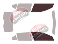 Gabarit vitrage - kit vitres avant - Citroën DS4 (2) 5 portes (depuis 2022) Gabarit vitrage - kit vitres avant - Citroën DS4 (2) 5 portes (depuis 2022)