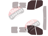 Gabarit vitrage - kit vitres avant - Ford Custom Transit (1) Utilitaire 4/5 portes (2014 - 2023) Gabarit vitrage - kit vitres avant - Ford Custom Transit (1) Utilitaire 4/5 portes (2014 - 2023)