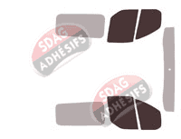 Gabarit vitrage - kit vitres avant - Ford Custom Transit (1) Utilitaire 5/6 portes (2014 - 2023) Gabarit vitrage - kit vitres avant - Ford Custom Transit (1) Utilitaire 5/6 portes (2014 - 2023)