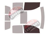 Gabarit vitrage - kit vitres avant - Gmc 2500-3500 Sierra (4) Double Cabine Pick-up 4 portes (2014 - 2019)