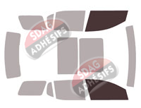 Gabarit vitrage - kit vitres avant - Gmc Acadia (2) 5 portes (2017 - 2023)