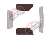 Gabarit vitrage - kit vitres avant - Honda S 2000 Cabriolet 2 portes (2002 - 2010)