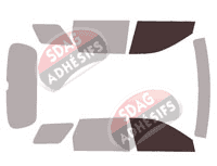 Gabarit vitrage - kit vitres avant - Hyundai Palisade (1) 5 portes (depuis 2019)