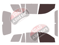 Gabarit vitrage - kit vitres avant - Hyundai Santa Fe (1) 5 portes (2000 - 2006) Gabarit vitrage - kit vitres avant - Hyundai Santa Fe (1) 5 portes (2000 - 2006)