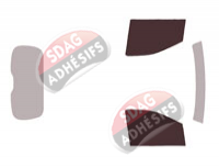 Gabarit vitrage - kit vitres avant - Ldv G10 (1) Utilitaire 4/5 portes (depuis 2019)
