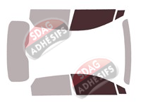 Gabarit vitrage - kit vitres avant - MG 4 EV (1) 5 portes (depuis 2022)