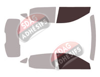 Gabarit vitrage - kit vitres avant - MG ZS (1) 5 portes (2017 - 2024) Gabarit vitrage - kit vitres avant - MG ZS (1) 5 portes (2017 - 2024)