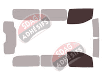 Gabarit vitrage - kit vitres avant - Opel Vivaro (C) Long 4/5 p portes (depuis 2019) Gabarit vitrage - kit vitres avant - Opel Vivaro (C) Long 4/5 p portes (depuis 2019)