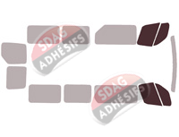 Gabarit vitrage - kit vitres avant - Renault Master (3) L3 5 portes (2010 - 2024) Gabarit vitrage - kit vitres avant - Renault Master (3) L3 5 portes (2010 - 2024)