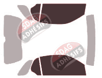 Gabarit vitrage - kit vitres avant - Smart ForTwo (1) Coupe 3 portes (1998 - 2007)