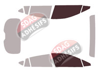 Gabarit vitrage - kit vitres avant - Subaru Crosstrek (1) 5 portes (depuis 2022)