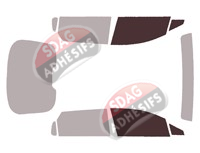 Gabarit vitrage - kit vitres avant - Toyota bZ4X (1) 5 portes (depuis 2022)