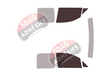 Gabarit vitrage - kit vitres avant - Volkswagen Caddy (4) Utilitaire 4/5/6 portes (2016 - 2020)