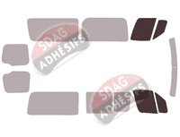 Gabarit vitrage - kit vitres avant - Mercedes-Benz Sprinter (2) Moyen 5 portes (2006 - 2018)