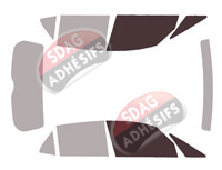 Gabarit vitrage - kit vitres avant - Cupra Born (1) 5 portes (depuis 2021)