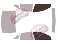 Gabarit vitrage - kit vitres avant - Volkswagen Jetta (7) Berline 4 portes (depuis 2018)