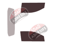 Gabarit vitrage - kit vitres avant - Volkswagen Saveiro Pick Up 2 portes (2009 - 2017)