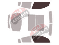 Gabarit vitrage - kit vitres avant - Acura ZDX 5 portes (2009 - 2013) Gabarit vitrage - kit vitres avant - Acura ZDX 5 portes (2009 - 2013)