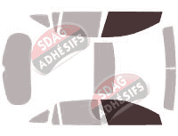 Gabarit vitrage - kit vitres avant - Acura RDX (2) 5 portes (2012 - 2018) Gabarit vitrage - kit vitres avant - Acura RDX (2) 5 portes (2012 - 2018)