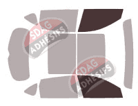 Gabarit vitrage - kit vitres avant - Acura RDX (3) 5 portes (depuis 2018)
