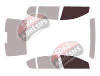 Gabarit vitrage - kit vitres avant - Acura RLX (1) Berline 4 portes (2013 - 2020)