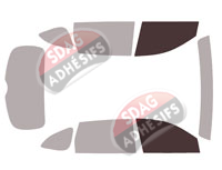 Gabarit vitrage - kit vitres avant - Acura MDX (4) 5 portes (depuis 2021)