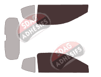 Gabarit vitrage - kit vitres avant - Aixam GTO 3 portes (depuis 2011)