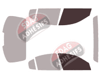 Gabarit vitrage - kit vitres avant - Alfa Romeo Giulia (2) Berline 4 portes (depuis 2016)
