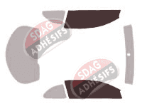 Gabarit vitrage - kit vitres avant - Alfa Romeo GT Coupe 3 portes (2003 - 2011)