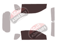 Gabarit vitrage - kit vitres avant - Aston Martin Cygnet 3 portes (2011 - 2013)