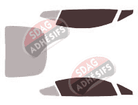 Gabarit vitrage - kit vitres avant - Aston Martin Vantage (1) V12 Coupé 2 portes (2005 - 2018) Gabarit vitrage - kit vitres avant - Aston Martin Vantage (1) V12 Coupé 2 portes (2005 - 2018)