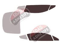 Gabarit vitrage - kit vitres avant - Aston Martin Vantage (1) V8 Coupé 2 portes (2005 - 2018)