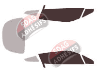 Gabarit vitrage - kit vitres avant - Aston Martin Zagato Coupé 2 portes (2012 - 2018)
