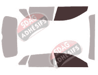 Gabarit vitrage - kit vitres avant - Audi A3 (3) Sportback 5 portes (2012 - 2020) Gabarit vitrage - kit vitres avant - Audi A3 (3) Sportback 5 portes (2012 - 2020)