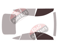 Gabarit vitrage - kit vitres avant - Audi A7 (2) Sportback Berline 5 portes (depuis 2018)