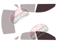 Gabarit vitrage - kit vitres avant - Audi A3 (3) Berline 4 portes (2013 - 2020) Gabarit vitrage - kit vitres avant - Audi A3 (3) Berline 4 portes (2013 - 2020)