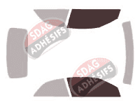 Gabarit vitrage - kit vitres avant - Audi A3 (2) Cabriolet 2 portes (2008 - 2014) Gabarit vitrage - kit vitres avant - Audi A3 (2) Cabriolet 2 portes (2008 - 2014)