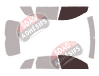 Gabarit vitrage - kit vitres avant - Audi A3 (2) Sportback 5 portes (2004 - 2012) Gabarit vitrage - kit vitres avant - Audi A3 (2) Sportback 5 portes (2004 - 2012)